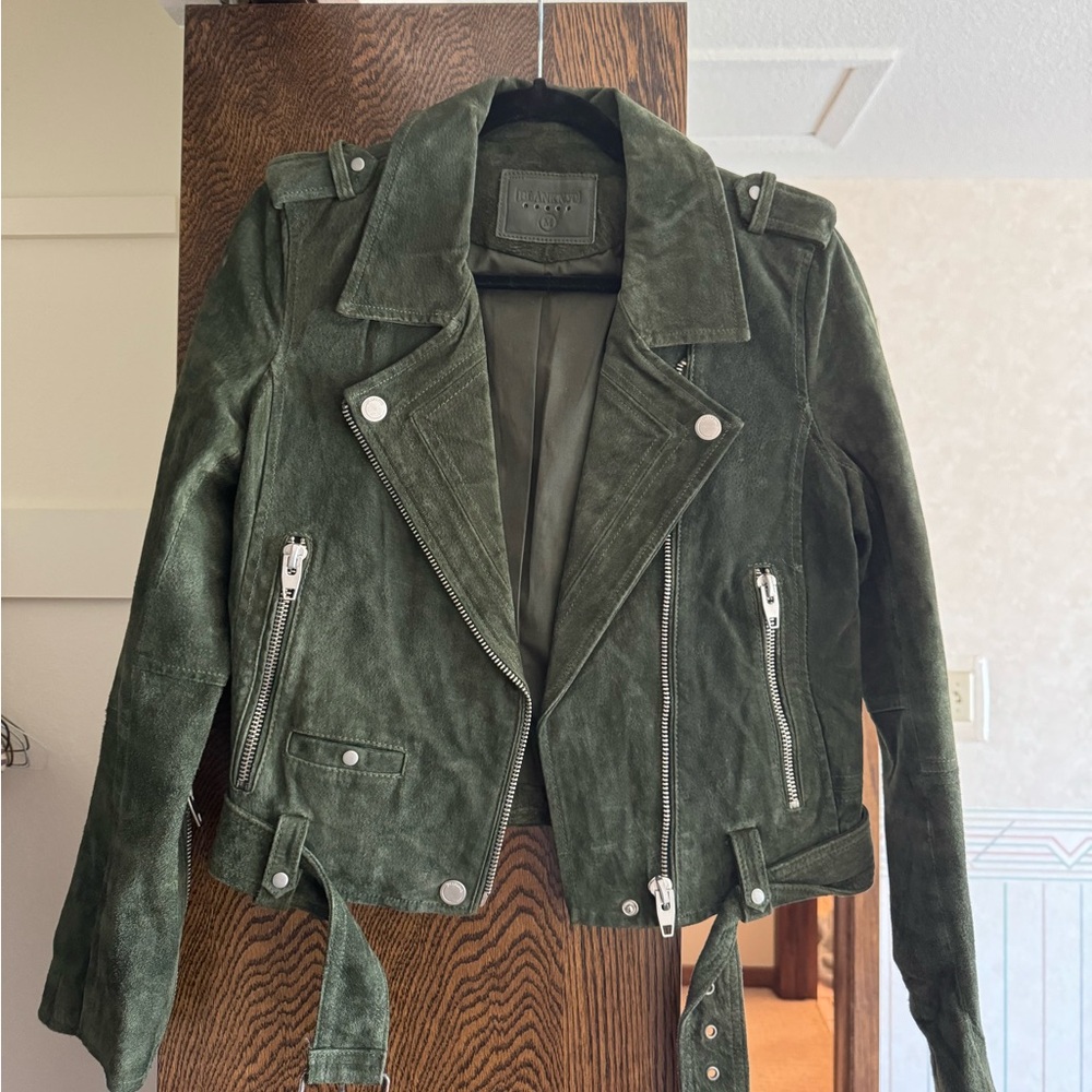 Blank NYC suede moto jacket
